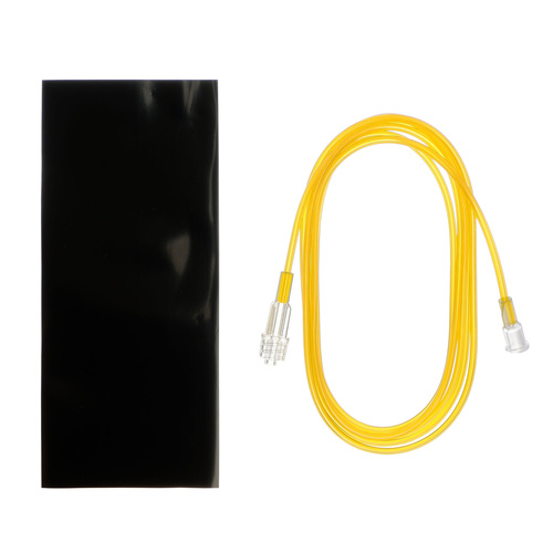 Stíněná spojovací hadička - žlutá, vnitřní 1 mm, délka 150 cm, LL, DEHP Free